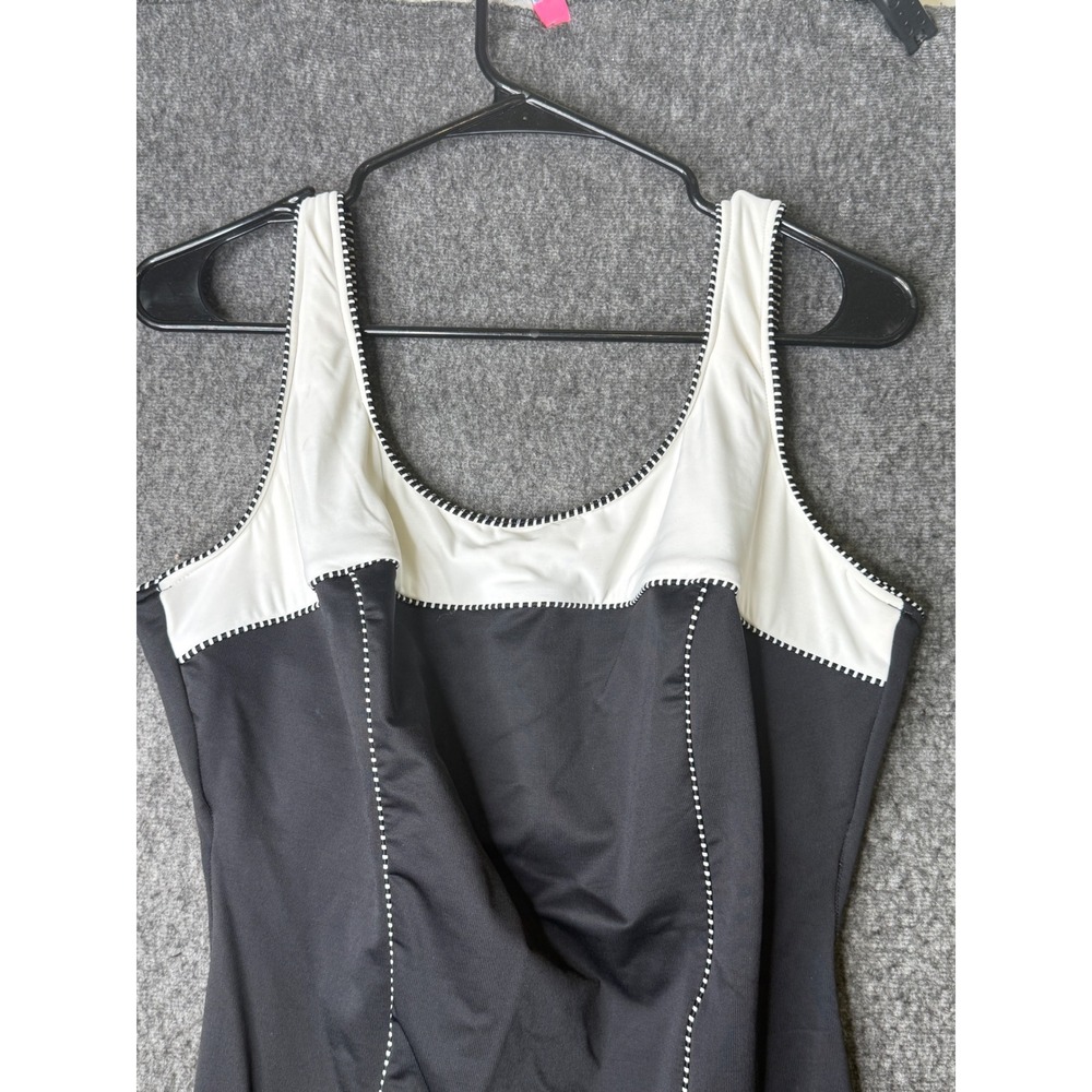Miraclesuit Womens Black White Colorblock One Piece Swimsuit 18DD Underwire USA - Picture 3 of 12